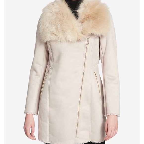 Calvin Klein suede coat - Picture 1 of 3